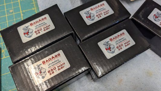 LiFe Battery, 6.6v, 850mah 2S, JR rx connector