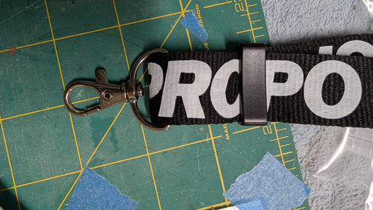 Transmitter Lanyard---DON'T DROP IT! (Black JR Propo)