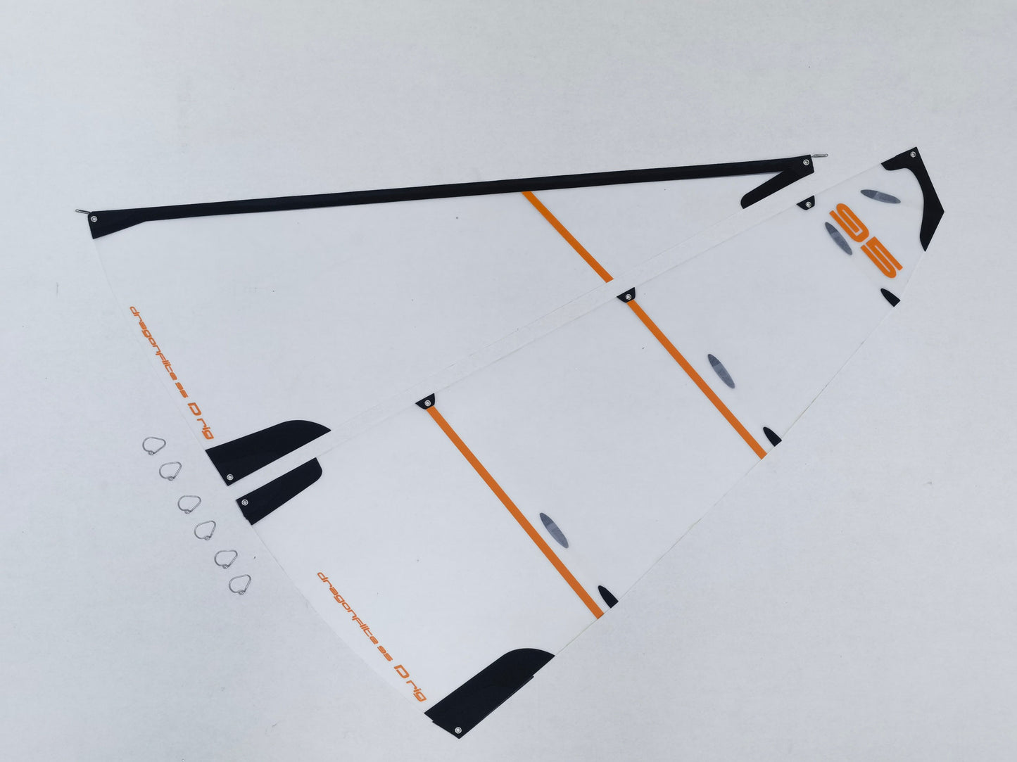 DF95V1-V3 D Sails set 75 micron Mylar, Round tube packed