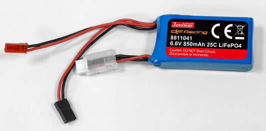 6.6V 850mAh 25C LiFePo4 battery - DF65/95 RX