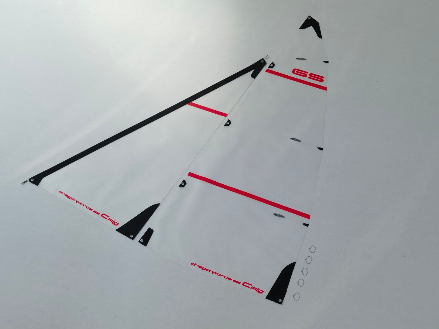 DF65V6-V8 C Sail Set 50 micron Mylar, Round tube packed