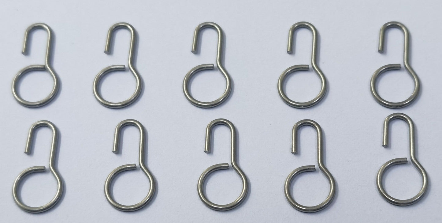 DF65V6-V8 Stainless steel Sail Clew Hook (Pk 10) 2025 version