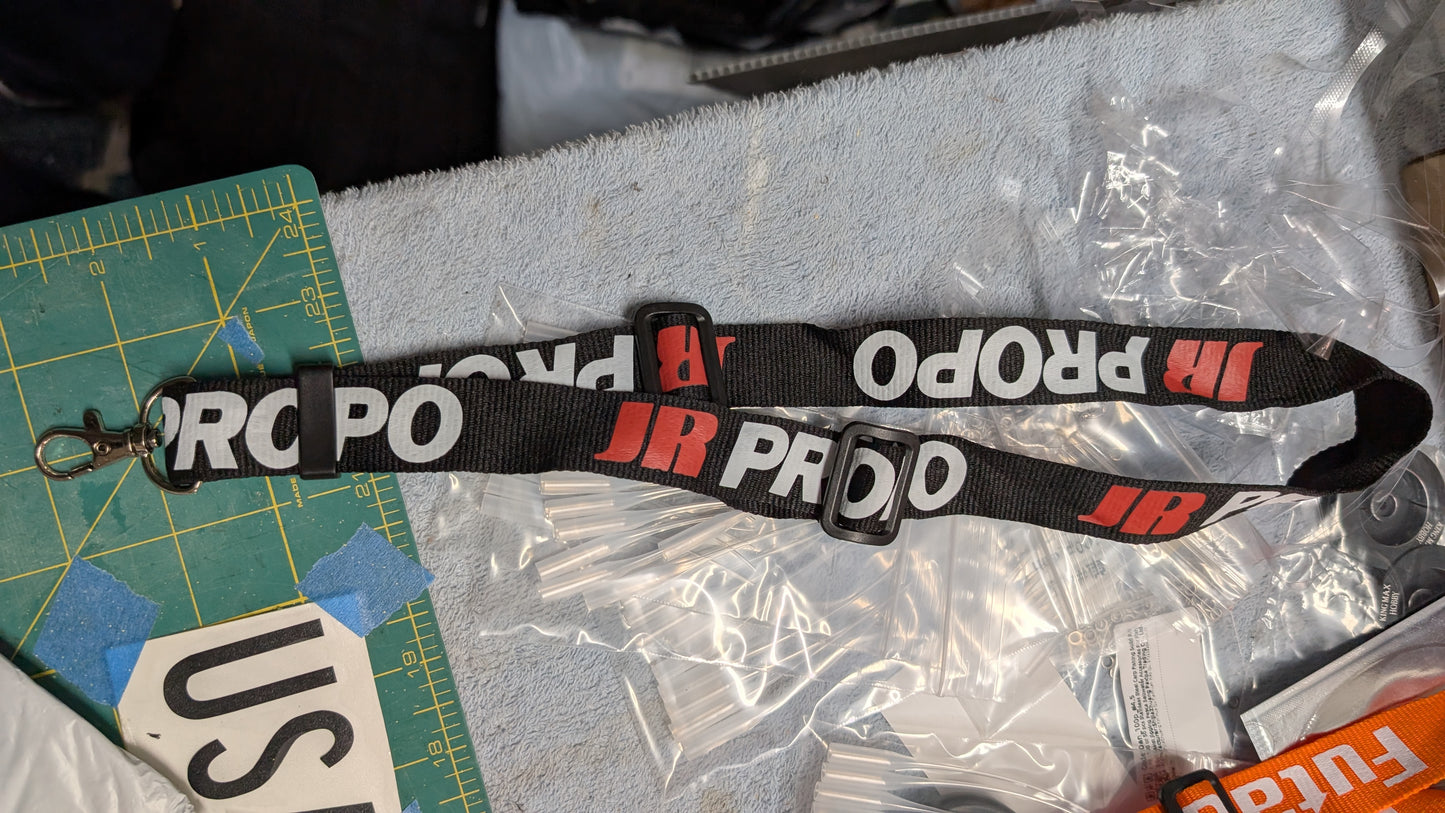 Transmitter Lanyard---DON'T DROP IT! (Black JR Propo)