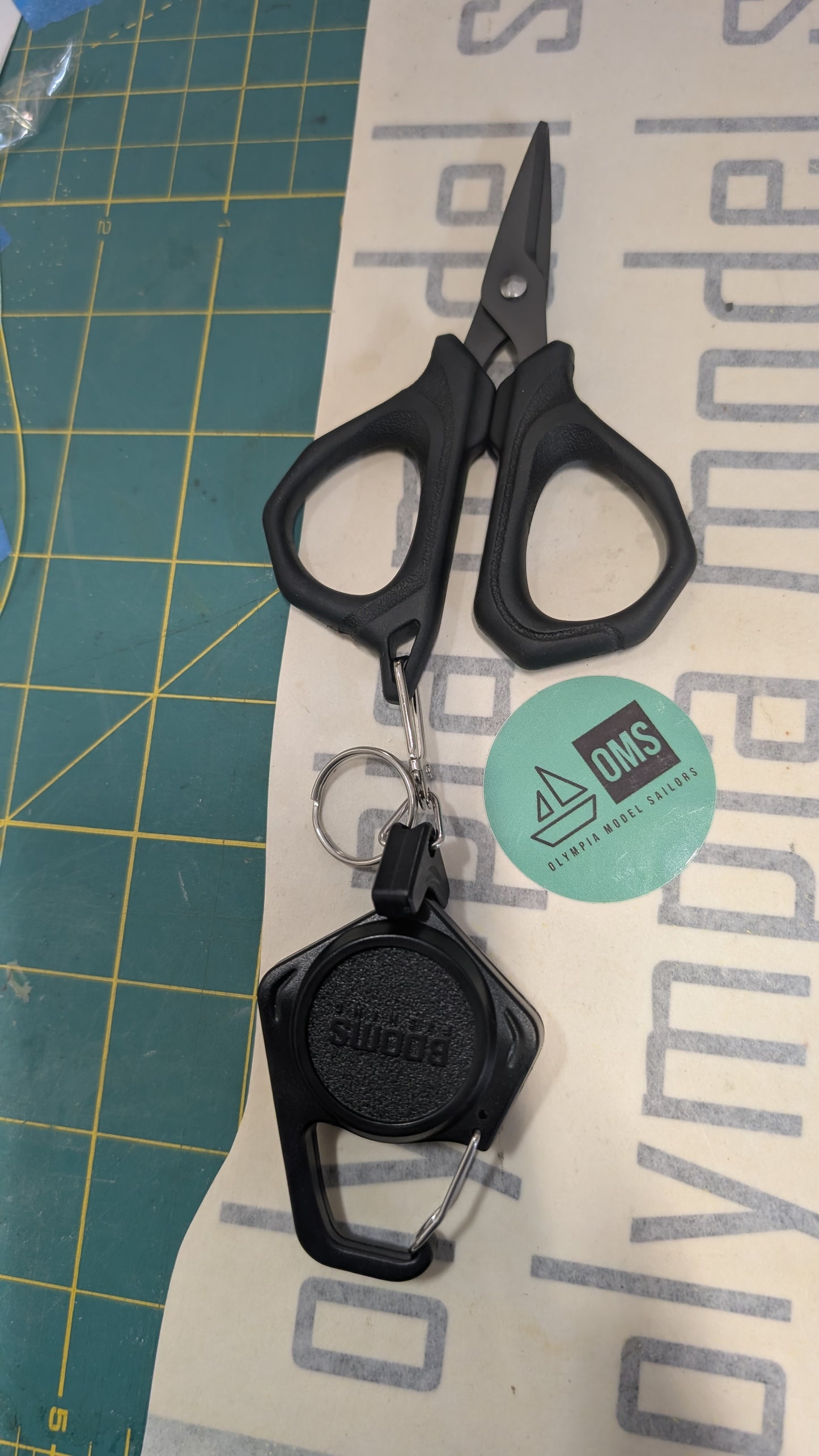 Braided Line Scissors with Retractable lanyard