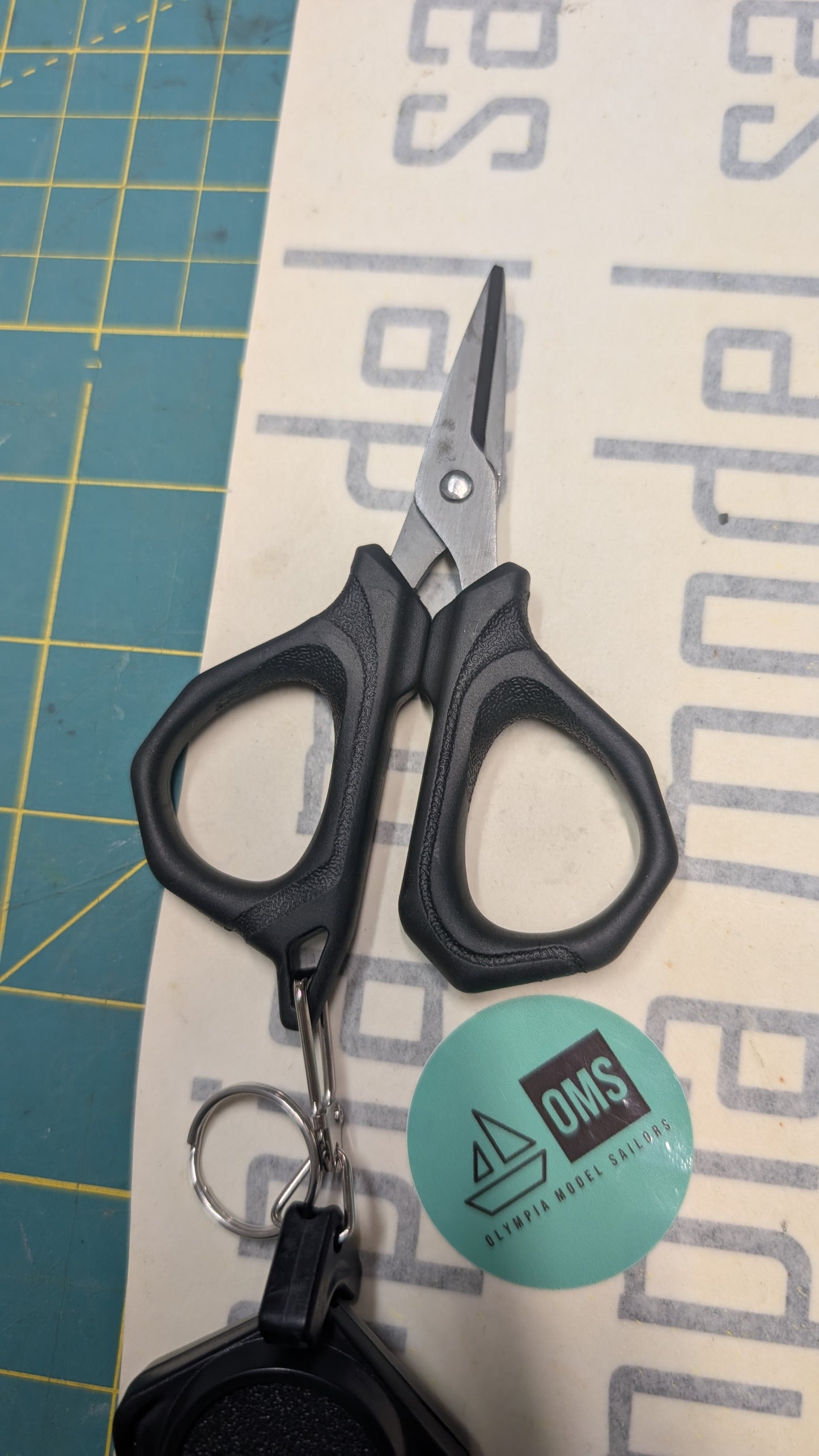Braided Line Scissors with Retractable lanyard