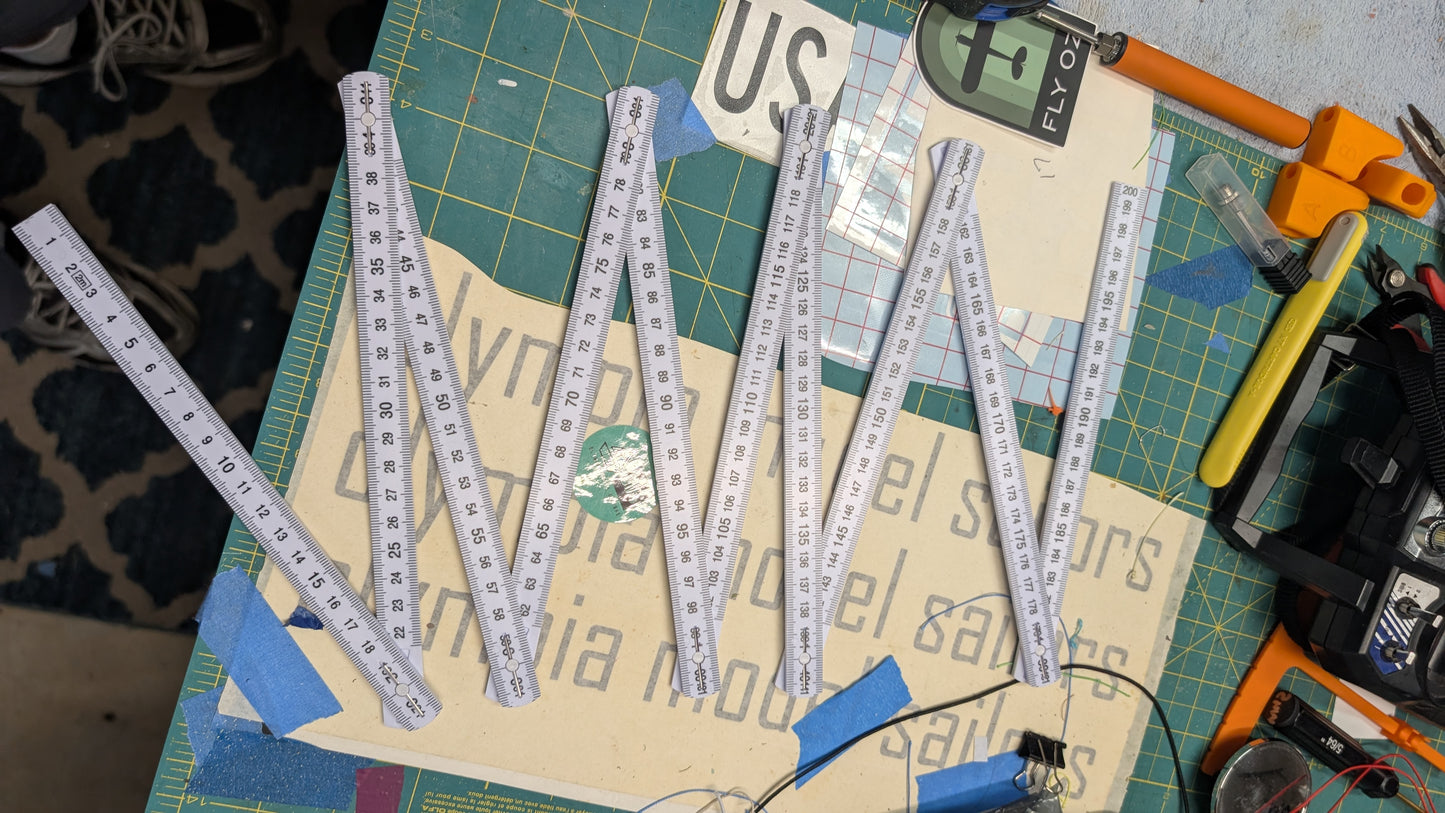 Easy Measure Rake / 2 meter carpenters ruler