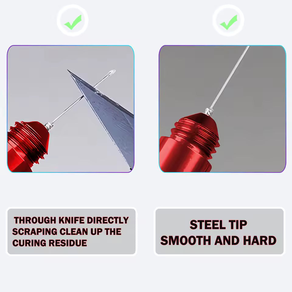 Super glue tip cleaner and applicator