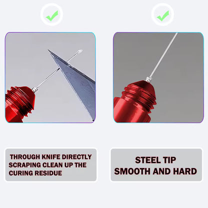 Super glue tip cleaner and applicator